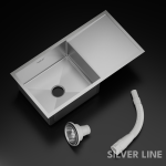 Handmade Single Bowl with Drainboard 304 Grade Kitchen Sink (36" x 20" x 9") - main product image