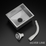 Handmade Single Bowl 304 Grade Kitchen Sink (18" x 16" x 9") - main product image