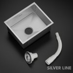 Handmade Single Bowl 304 Grade Kitchen Sink (22" x 18" x 9") - main product image