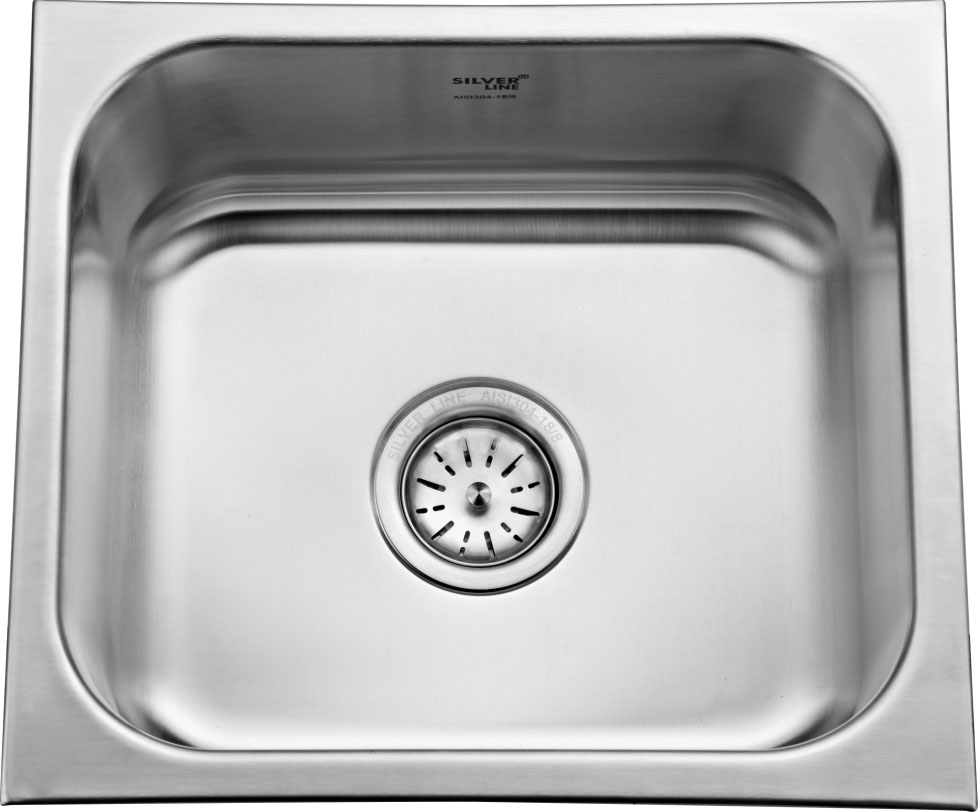 Regular Series Single Bowl 304 Grade Kitchen Sink (18" x 16" x 8") — 1002 - main product image
