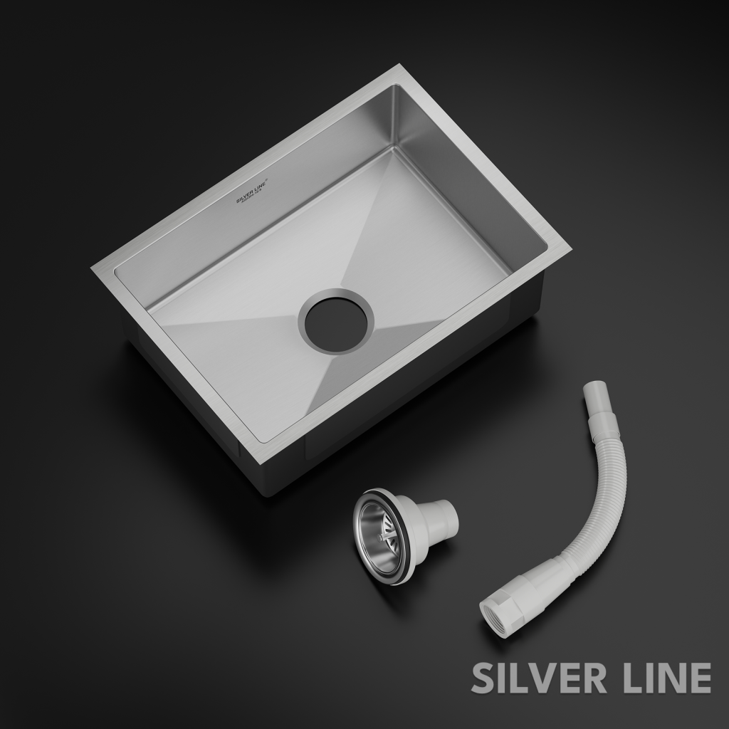 Handmade Single Bowl 304 Grade Kitchen Sink (28" x 20" x 9") - main product image