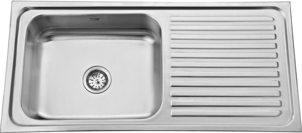 Regular Series Single Bowl With Drainboard 304 Grade Kitchen Sink (42" x 20" x 8") - main product image