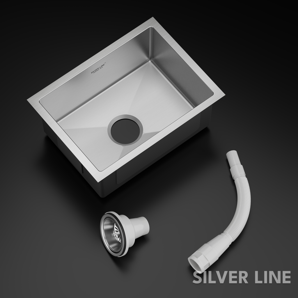 Handmade Single Bowl 304 Grade Kitchen Sink (24" x 18" x 10") - main product image