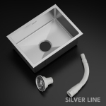 Handmade Single Bowl 304 Grade Kitchen Sink (24" x 18" x 9") - main product image
