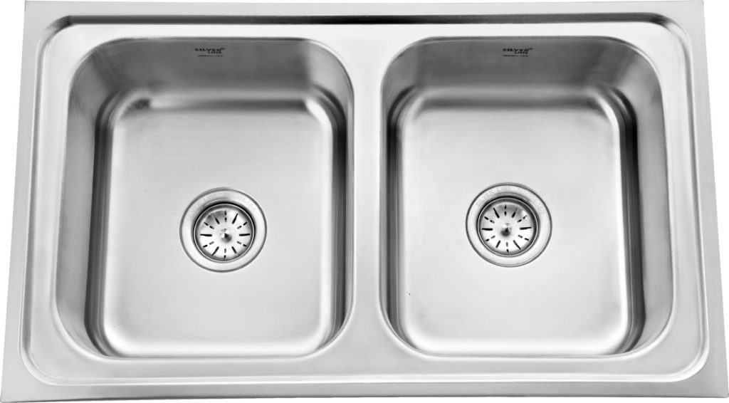 Regular Series Double Bowl 304 Grade Kitchen Sink (34" x 20" x 8") - main product image