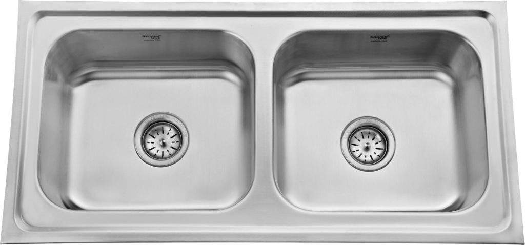 Regular Series Double Bowl 304 Grade Kitchen Sink (37" x 18" x 8") — 3003 - main product image