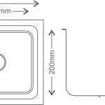 Regular Series Double Bowl 304 Grade Kitchen Sink (37" x 18" x 8") — 3003 - technical drawing