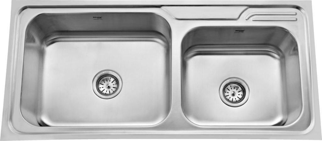 Regular Series Double Bowl 304 Grade Kitchen Sink (42" x 20" x 8") - main product image