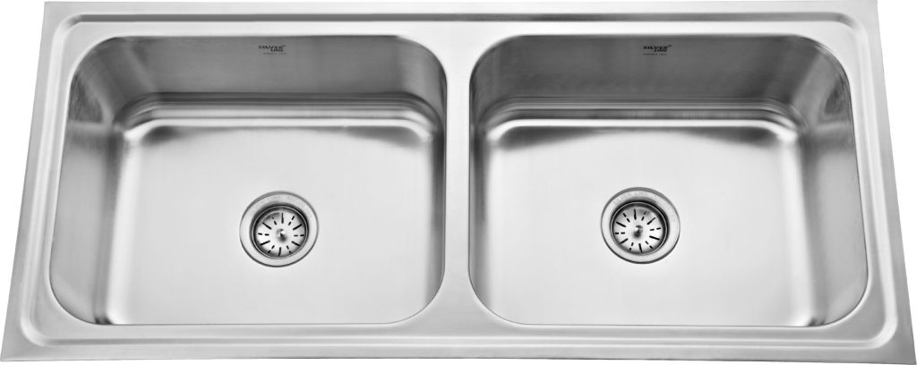 Regular Series Double Bowl 304 Grade Kitchen Sink (45" x 20" x 8") — 3006 B - main product image
