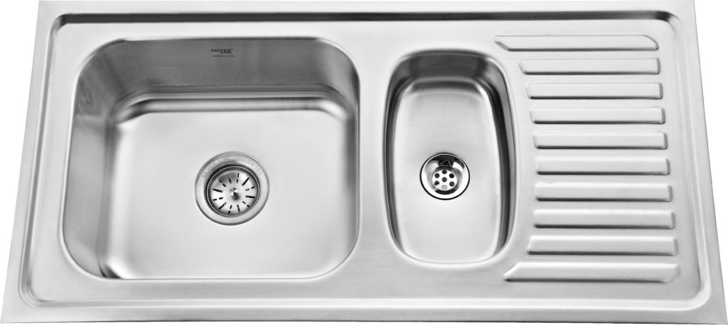 Regular Series Single Bowl With Vegetable Bowl and Drainboard 304 Grade Kitchen Sink (37" x 18" x 8") - main product image