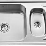 Regular Single Bowl Kitchen Sink with Vegetable Bowl and Drainboard (42 x 20 x 8) - main product image