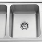Regular Series Double Bowl With Drainboard 304 Grade Kitchen Sink (46" x 20" x 8⅞") — 4006 - product view