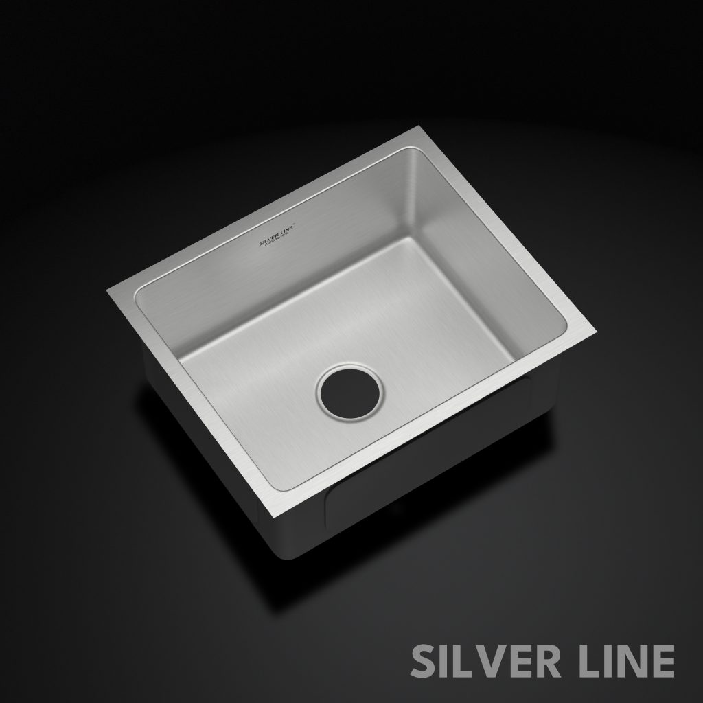 Low Radius Single Bowl 304 Grade Kitchen Sink (22" x 18" x 9") - main product image