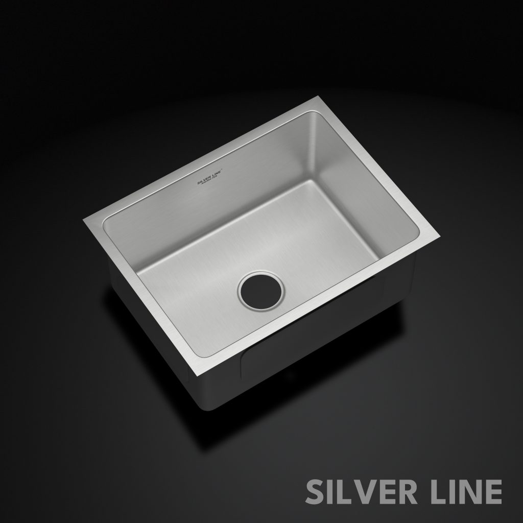 Low Radius With Single Bowl 304 Grade Kitchen Sink (24" x 18" x 10") - main product image