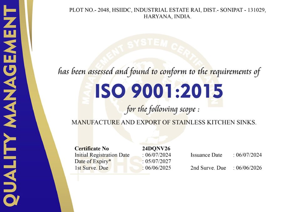 ISO Certificate