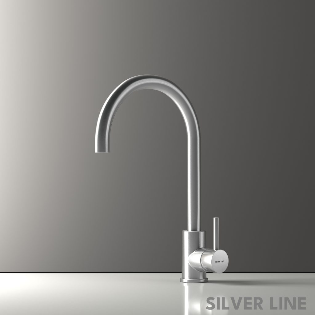 Kitchen Sink Mixture Faucet - Silver Line - main product image