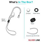 Swan Neck Pull-Down Kitchen Sink Faucet with Two-Function Spray Head - Silver Line - box contents