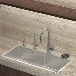 Gooseneck Pull-Down Kitchen Sink Faucet with Two-Function Spray Head - Silver Line - lifestyle