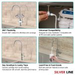 RO Fresh Water Kitchen Sink Faucet - Silver Line - features
