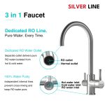 3 in 1 RO and Mixture Kitchen Sink Faucet - Silver Line - product view