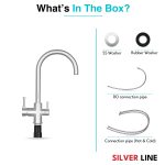 3 in 1 RO and Mixture Kitchen Sink Faucet - Silver Line - box contents