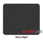 German Quartz Double Bowl Kitchen Sink with Faucet Hole & Drainboard - Starry Night (46" x 20" x 9") - material detail