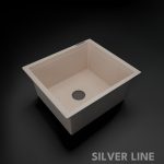 German Quartz Single Bowl Kitchen Sink - Cornflakes (18" x 16" x 8") - main product image