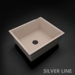 German Quartz Single Bowl Kitchen Sink - Cornflakes (21" x 18" x 8") - main product image