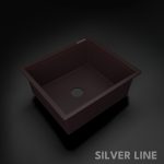 German Quartz Single Bowl Kitchen Sink - Coffee (21" x 18" x 8") - main product image