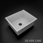 German Quartz Single Bowl Kitchen Sink - Crater (21" x 18" x 8") - main product image
