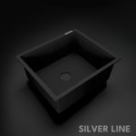 German Quartz Single Bowl Kitchen Sink - Starry Night (21" x 18" x 8") - main product image