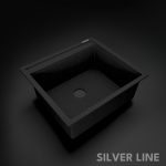 German Quartz Single Bowl Kitchen Sink with Faucet Deck- Starry Night (22" x 20" x 8") - main product image