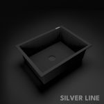 German Quartz Single Bowl Kitchen Sink - Starry Night (24" x 18" x 8") - main product image