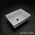 German Quartz Single Bowl Kitchen Sink - Crater (24" x 18" x 8") - main product image