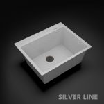 German Quartz Single Bowl Kitchen Sink with Faucet Deck- Crater (24" x 20" x 9") - main product image