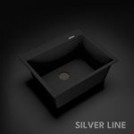 German Quartz Single Bowl Kitchen Sink with Faucet Deck- Starry Night (24" x 20" x 9") - main product image