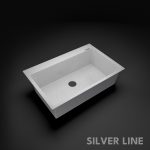 German Quartz Single Bowl Kitchen Sink with Faucet Deck- Crater (31" x 20" x 9") - main product image