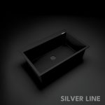 German Quartz Single Bowl Kitchen Sink with Faucet Deck- Midnight Black (31" x 20" x 9") - main product image