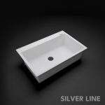 German Quartz Single Bowl Kitchen Sink with Faucet Deck- Snow White (31" x 20" x 9") - main product image