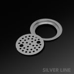 Round Floor Drain (5" x 5") | SS 304 | Matt Finish | For Bathroom, Kitchen, Balcony - Silver Line — Without Pipe Hole - main product image