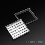 Recessed Manhole Cover (25" x 25") | SS 304 - Heavy Duty with Tile/Marble Insert for Indoor & Outdoor Use - Silver Line - main product image