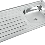 40x20 Single Bowl Kitchen Sink with Drainboard - product image 2