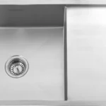 10008B - Handmade Single Bowl Kitchen Sink With Drainboard — view 2