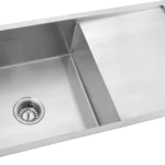 10008D - Handmade Single Bowl Kitchen Sink With Drainboard