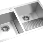10034 - Handmade Double Bowl Laundry Kitchen Sink